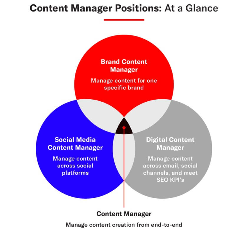 Content Manager Positions at a glance