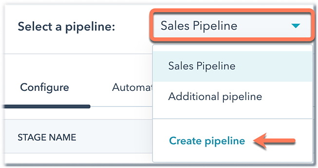 select pipeline