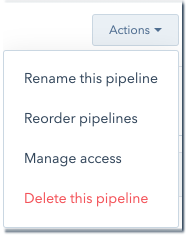 change pipeline